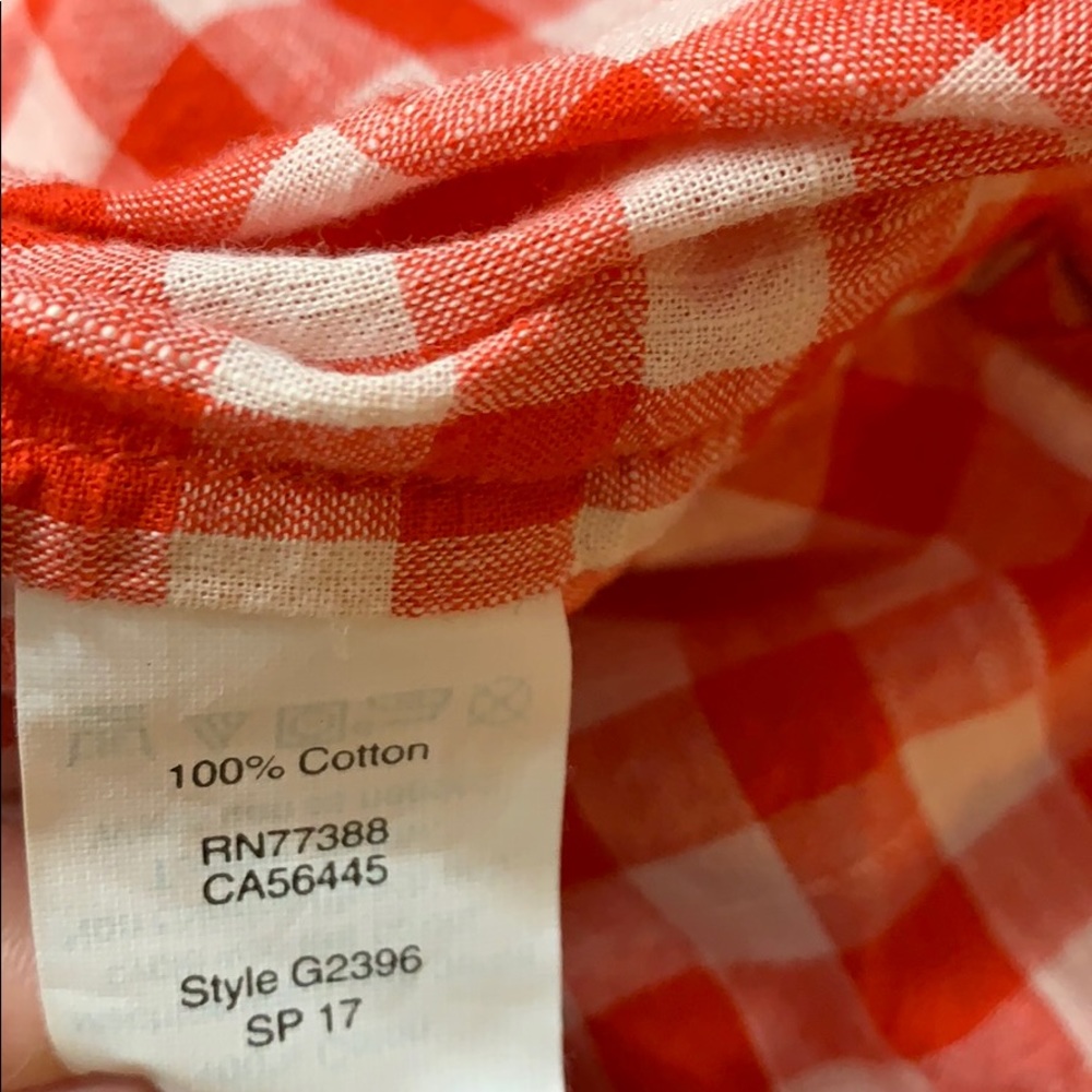 J.Crew Gingham blouse - Picture 4 of 5